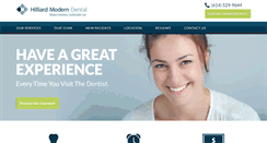 Desktop Screenshot of hilliardmoderndental.com